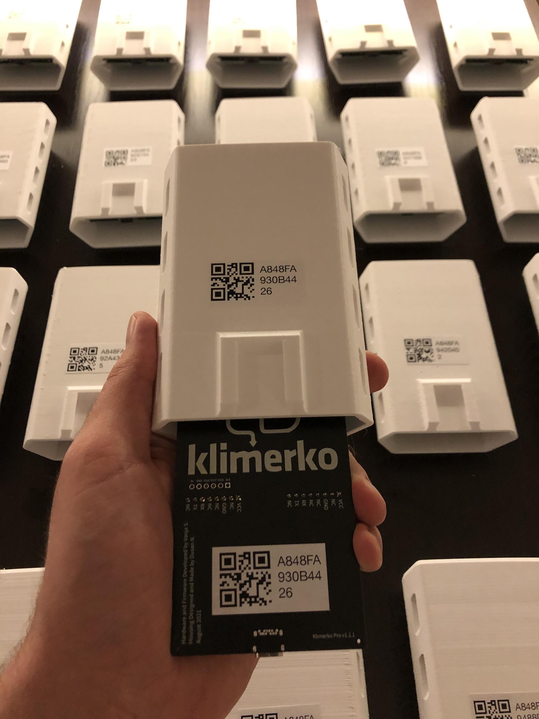 Prikaz mnogo sklopljenih Klimerko Pro uređaja